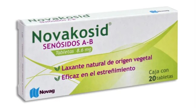 NOVAKOSID Senósidos A-B Tableta 8.6mg Caja con 20 tabletas