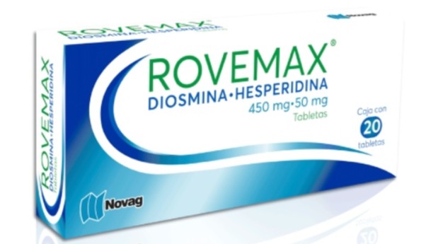 Rovemax Diosmina/Hesperidina 450/50 mg Caja C/20 Tabletas