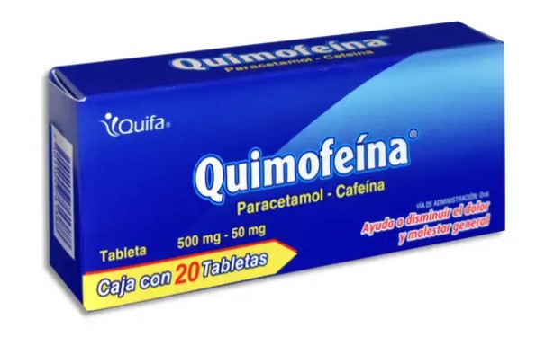 Paracetamol Tableta 500mg Caja con 20 tabletas