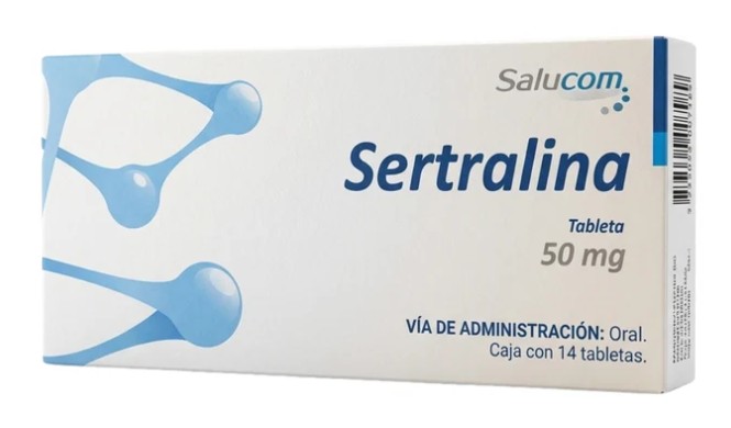Sertralina Tableta 50 mg Caja con 14 tabletas