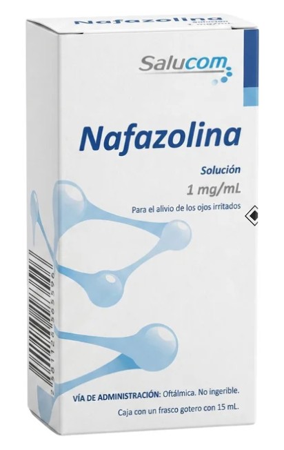 Nafazolina Solución Oftalmica1mg/ml Caja con frasco gotero con 15ml