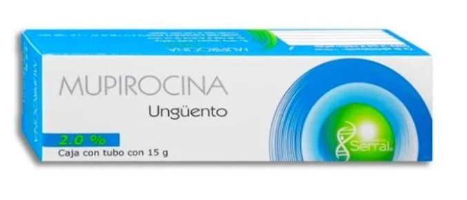 Mupirocina Ungüento 2.0% Caja con Tubo de 15 g
