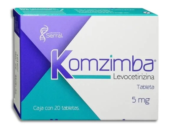 Komzimba Levocetirizina 5 mg Caja C/20 Tabletas