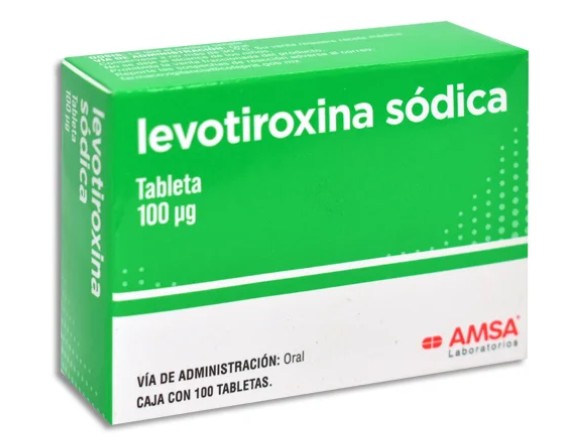 Levotiroxina Sódica 100 mcg Caja C/100 Tabletas