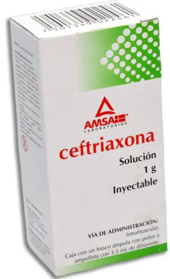 Ceftriaxona Solución Inyectable IM 1g