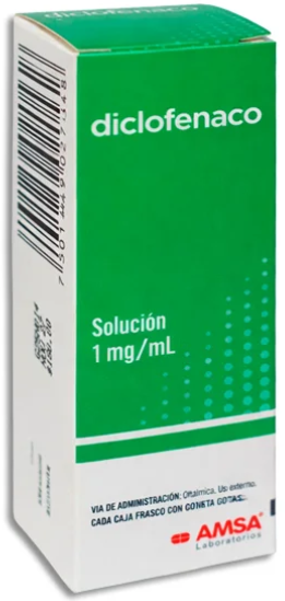 Diclofenaco Solución Oftálmica 1 mg/5 mL Amsa