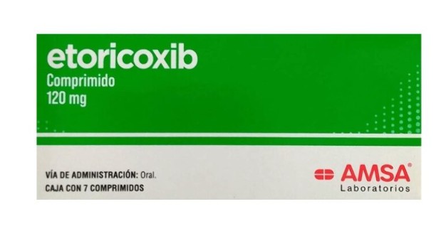 Etoricoxib 120 mg Caja C/7 Tabletas AMSA