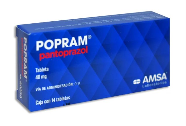 POPRAM Pantoprazol Tableta 40 mg Caja con 14 tabletas