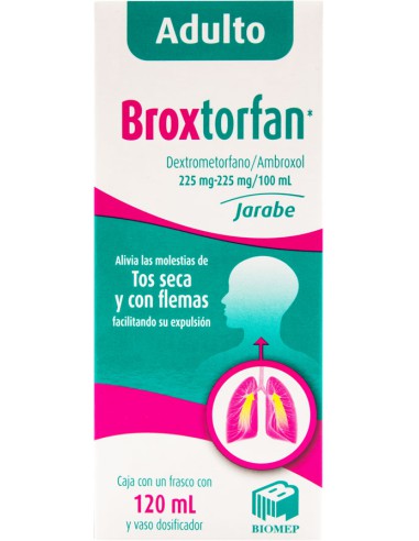 Broxtorfan 225 mg/225 mg/100 mL Jarabe C/120 mL