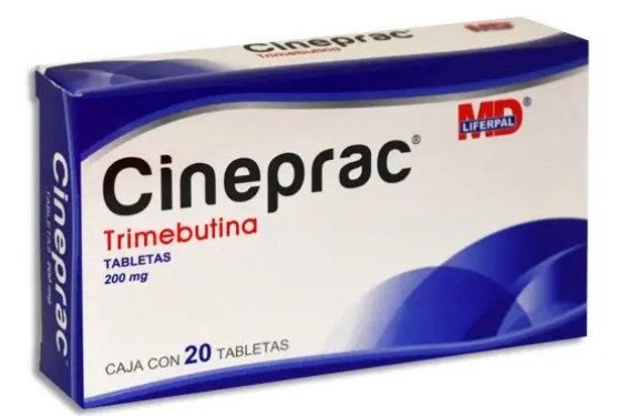 CINEPRAC Trimebutina tableta 200mg Caja con 20 tabletas