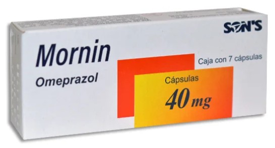 MORNIN Omeprazol Cápsula 40mg Caja con 7 cápsulas