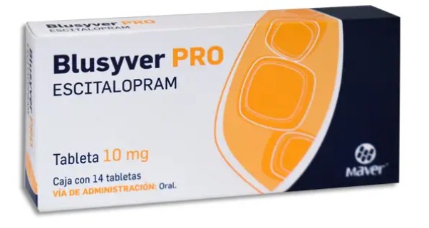 Blusyver-Pro Escitalopram 10 mg Caja C/14 Tabletas