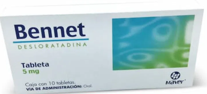 Bennet Desloratadina 5 mg Caja C/10 Tabletas