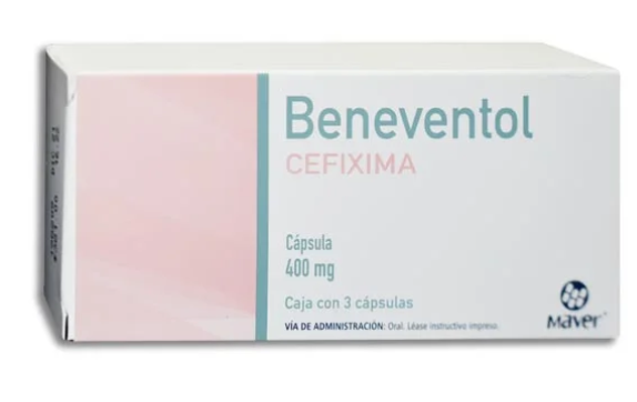 Beneventol (Cefixima) Cápsulas 400mg