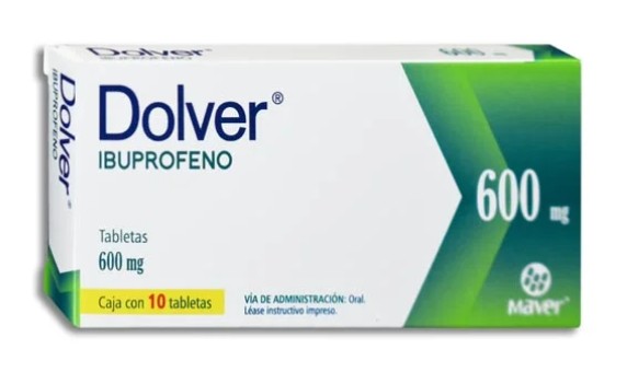 Dolver Ibuprofeno 600 mg Caja C/10 Tabletas