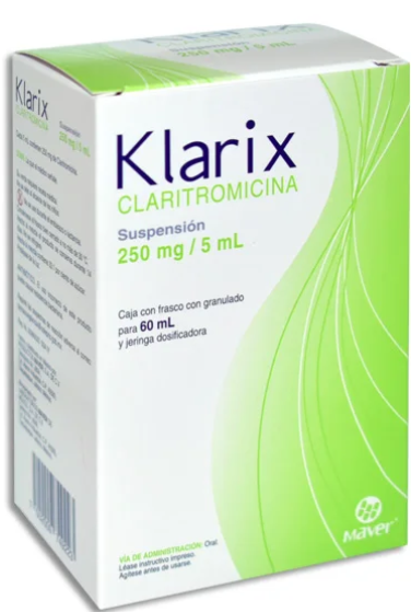 Klarix (Claritromicina) Suspensión 250mg