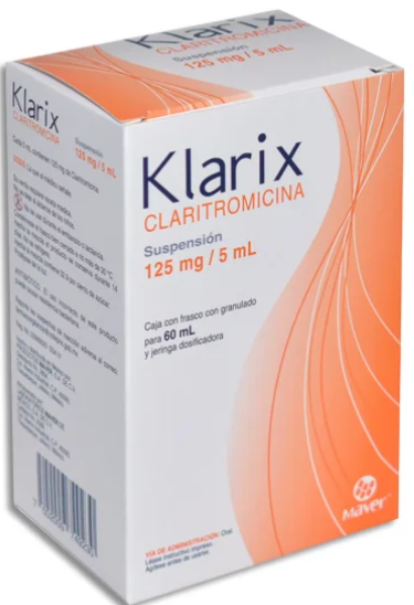 Klarix (Claritromicina) Suspensión 125mg