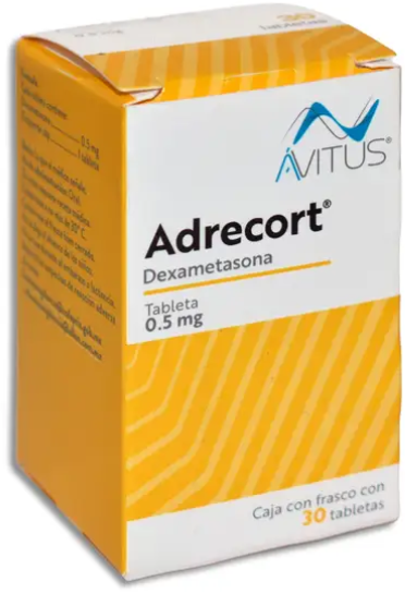 Adrecort Dexametasona 0.5 mg Caja C/30 Tabletas
