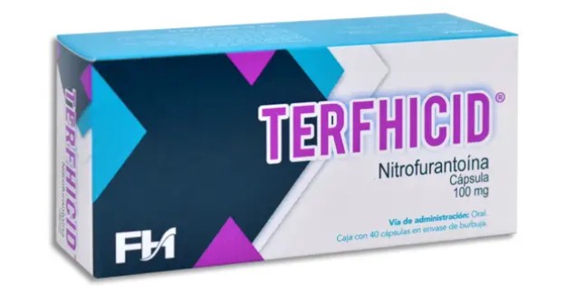 TERFHICID Nitrofurantoina Cápsula 100mg Caja con 40 cápsulas