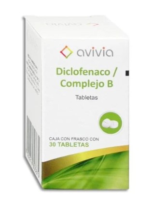 Diclofenaco/Complejo B Avivia Caja C/30 Grageas
