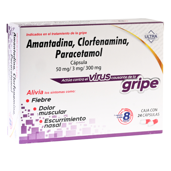 AMANTADINA CLORFENAMINA PARACETAMOL