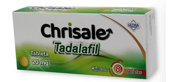 CHRISALE Tadalafil Tableta 20 mg Caja con 8 tabletas
