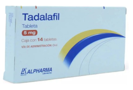Tadalafil Tableta 5 mg Caja con 14 tabletas