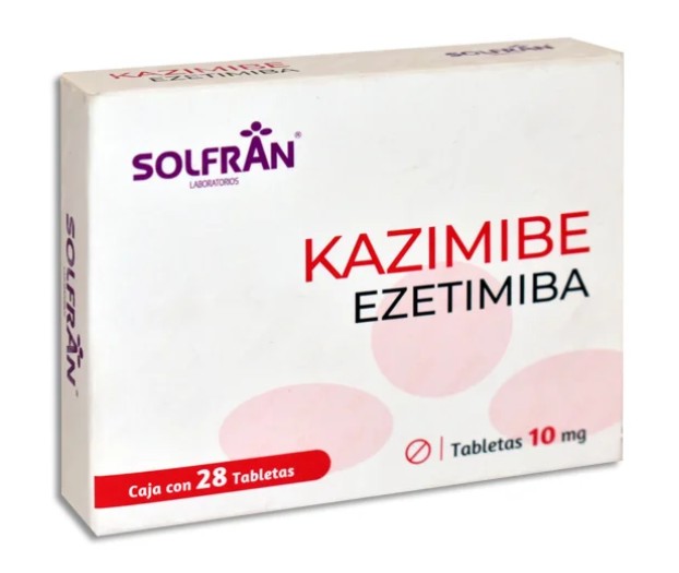 Kazimibe Ezetimiba 10 mg Caja C/28 Tabletas