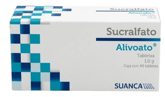 ALIBOATO Sucralfato Tableta 1.0g Caja con 40 tabletas