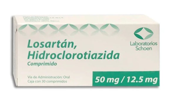 Losartán Potásico 50 mg Caja C/30 Tabletas