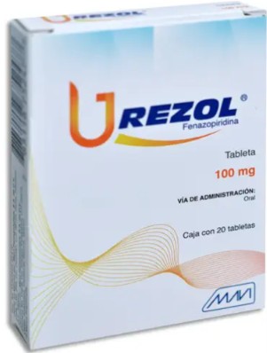 Urezol Fenazopiridina 100 mg Caja C/20 Tabletas