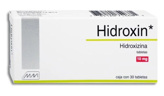 Hidroxin Hidroxizina 10 mg Caja C/30 Tabletas