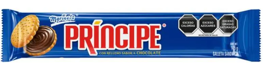 Principe con relleno sabor chocolate
