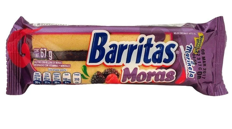 Barritas sabor Mora