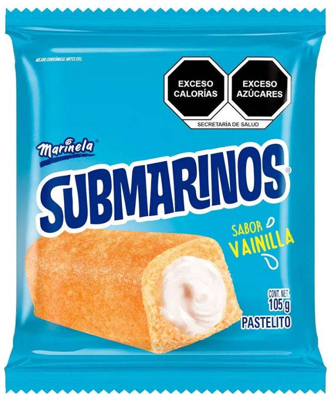 SubMarinos Sabor Vainilla