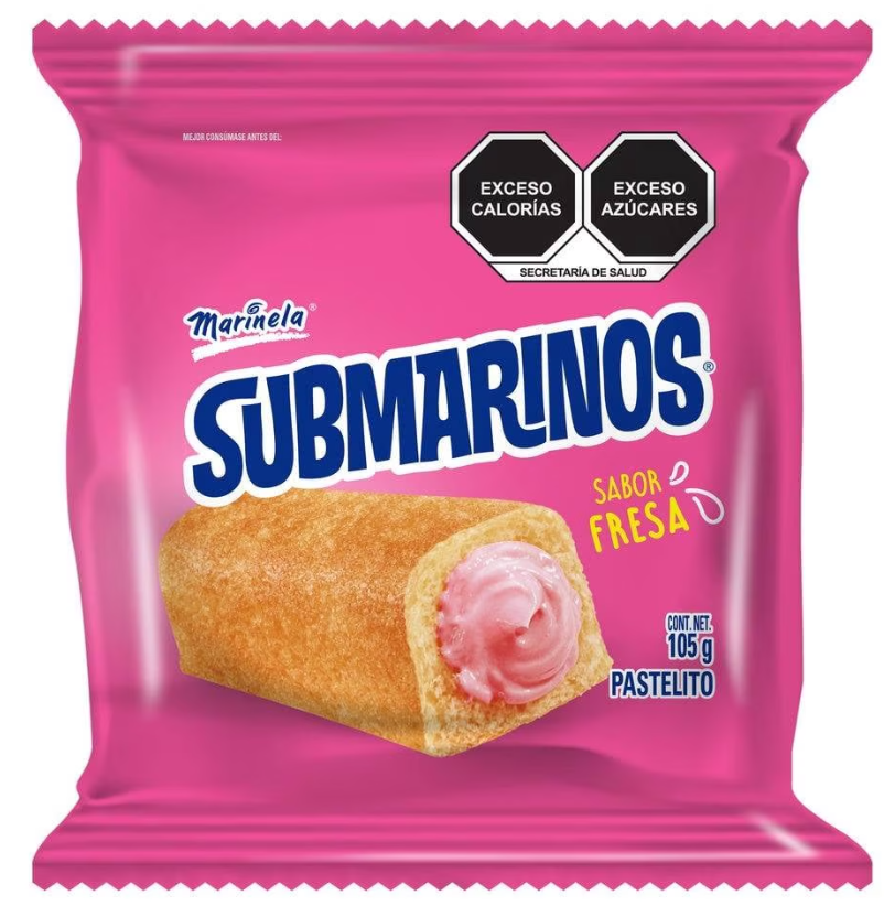 SubMarinos Sabor Fresa