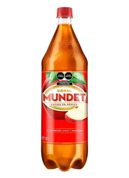 Sidral Mundet sabor manzana 1.5L