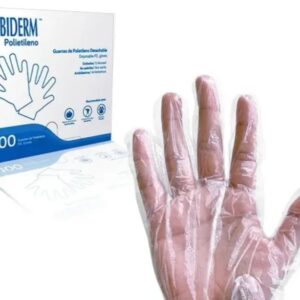 Guantes de Polietileno Desechables Ambiderm CH, Cant:100