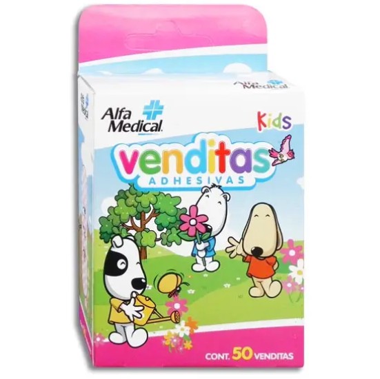 Venditas Adhesivas Kids Niña Alfa Medical 5 piezas