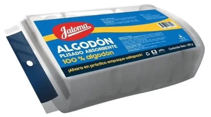 Algodón Plisado Absorbente Jaloma Bolsa 100g