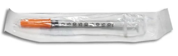 Jeringa para Insulina Terumo 0.5 mL con Aguja Integrada (30 G x 9 mm)