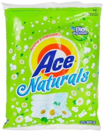 Ace naturals detergente en polvo 800 g