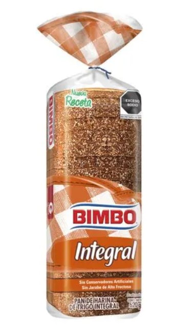 Pan Bimbo Integral Grande, 620 gr.