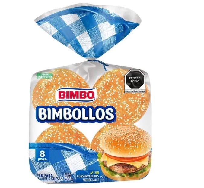 Bimbollos Bimbo, 8 pzas 450 gr.