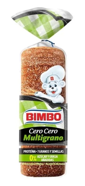 Pan integral Bimbo multigrano cero cero 610 g
