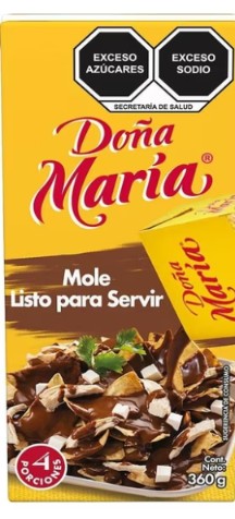 Mole Rojo Doña María Listo para Servir 360g