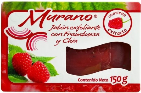 Jabón Murano frambuesa y chía 150 g