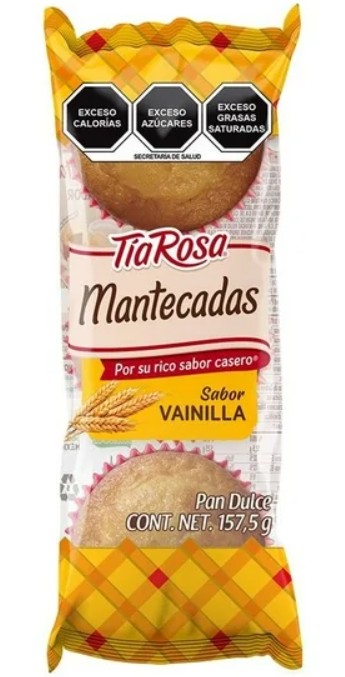 Tia Rosa Mantecadas sabor Vainilla 157gr
