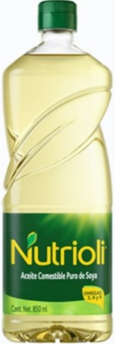 Aceite comestible de soya nutrioli 850 ml