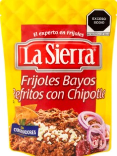 Frijoles La Sierra Bayos con Chipotle Refritos 430g